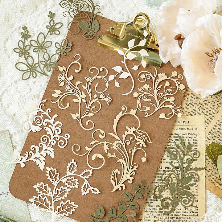 FREE TODAY: Flower Branches And Leaves Series Paper Decorative Journaling Paper