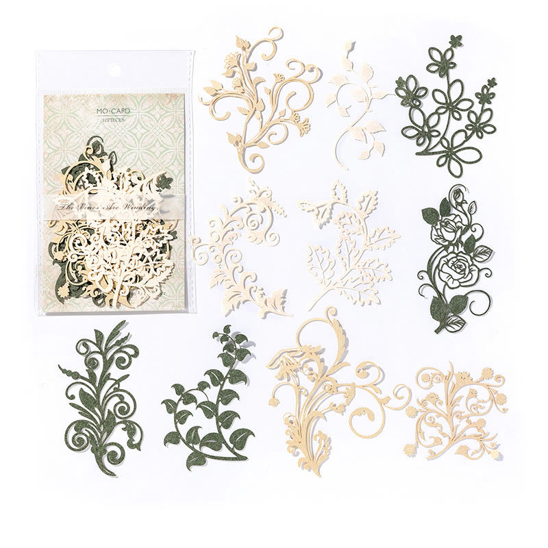 FREE TODAY: Flower Branches And Leaves Series Paper Decorative Journaling Paper