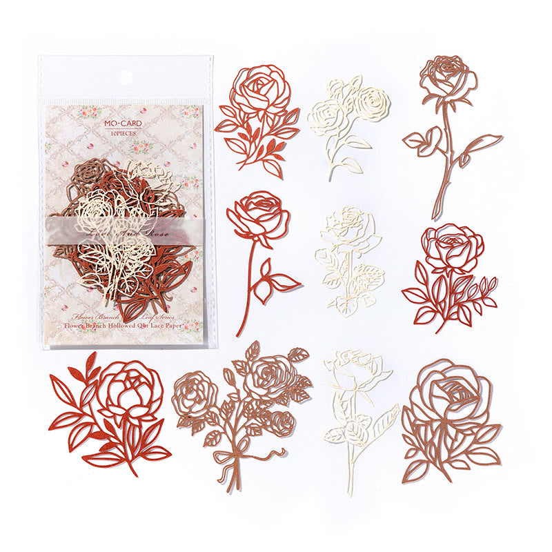 FREE TODAY: Flower Branches And Leaves Series Paper Decorative Journaling Paper