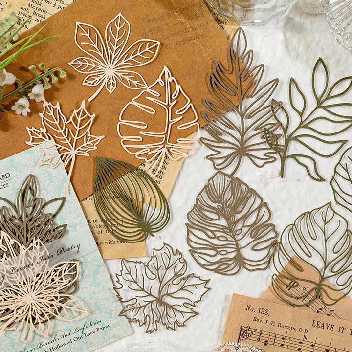 FREE TODAY: Flower Branches And Leaves Series Paper Decorative Journaling Paper