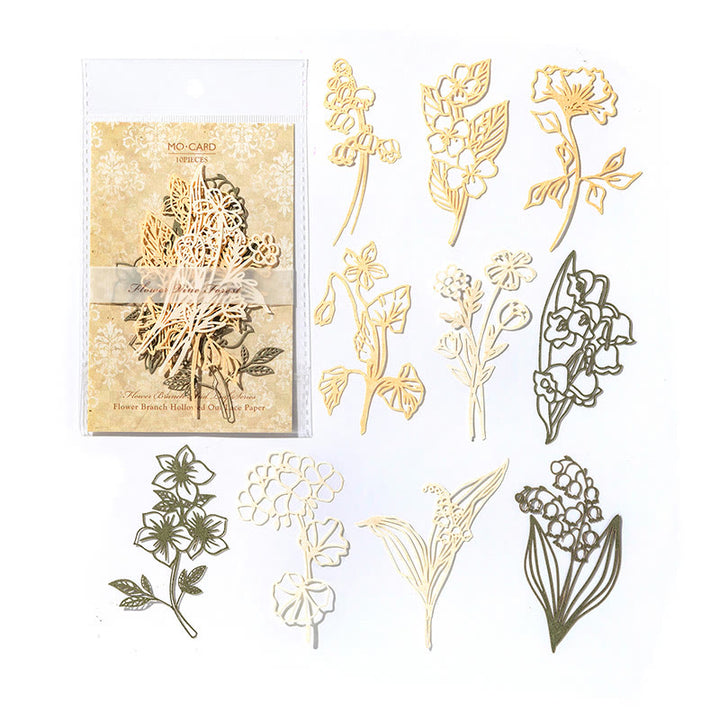 FREE TODAY: Flower Branches And Leaves Series Paper Decorative Journaling Paper