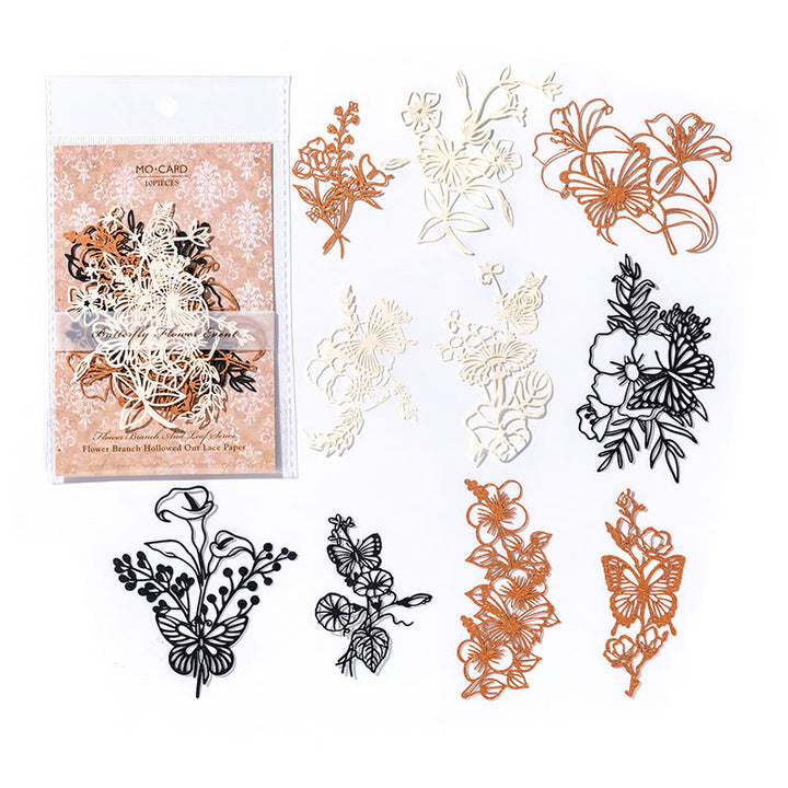 FREE TODAY: Flower Branches And Leaves Series Paper Decorative Journaling Paper