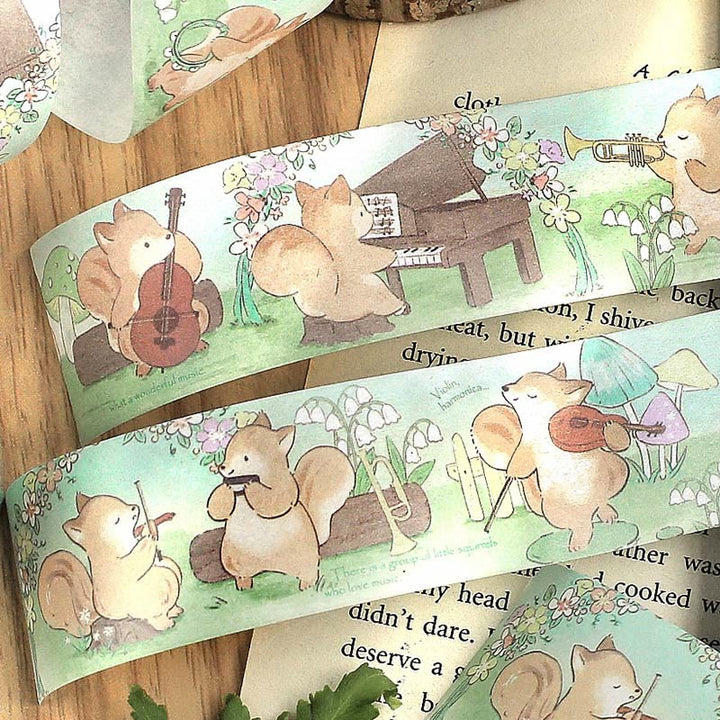 Decorative Cute Cartoon Animal Tape Retro DIY Scrapbook Decor