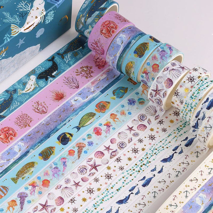 Vintage Floral Series Washi Tape Set Decorative Scrapbook Tape