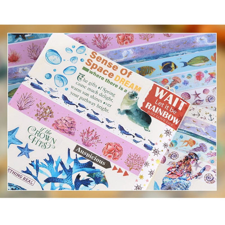 Vintage Floral Series Washi Tape Set Decorative Scrapbook Tape