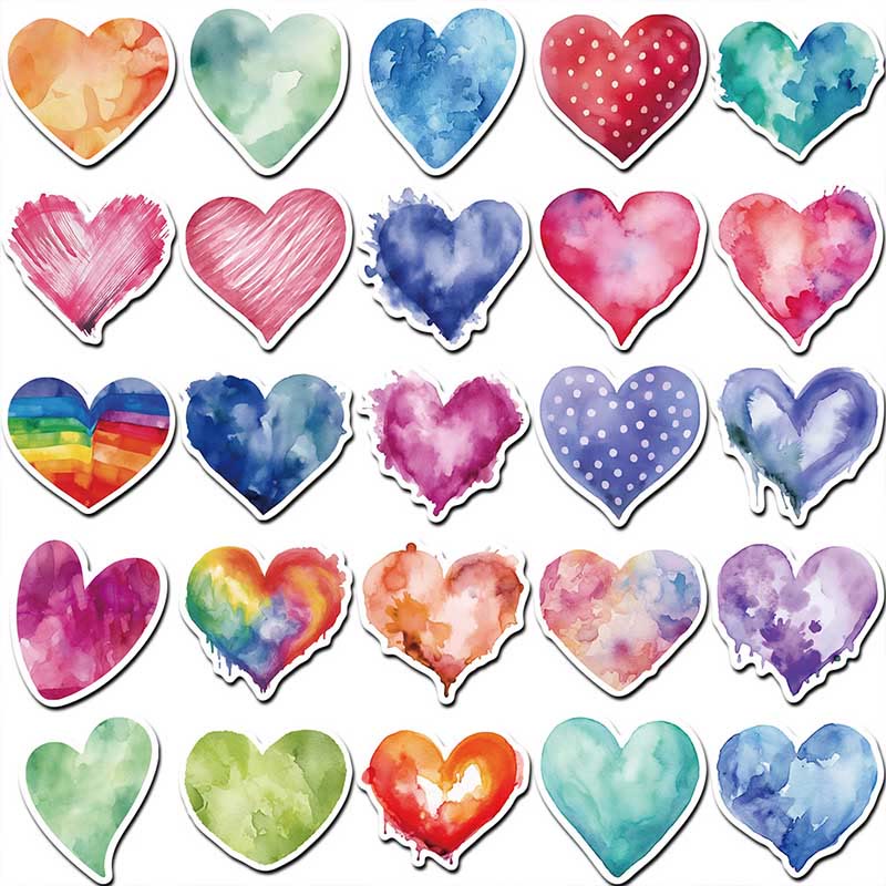 50pcs Love Valentine's Day Series Sticker For DIY Journal Decor