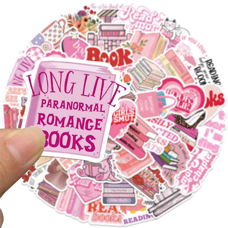 Pink Bookish Graffiti Series Sticker For DIY Journal Decor