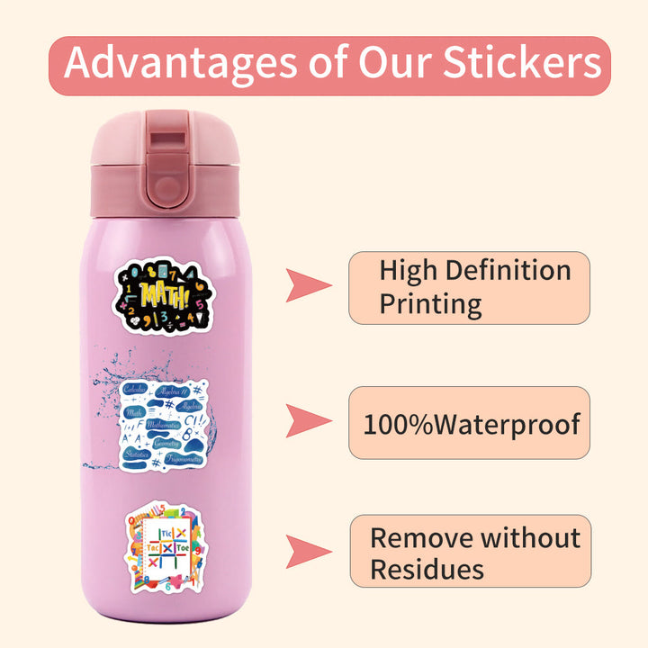 Cartoon Mathematical Function Series Sticker For DIY Journal Decor