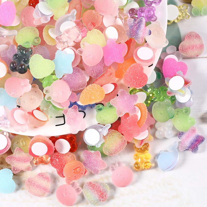 3D Candy Series Resin Stickers For DIY Crafts Decor