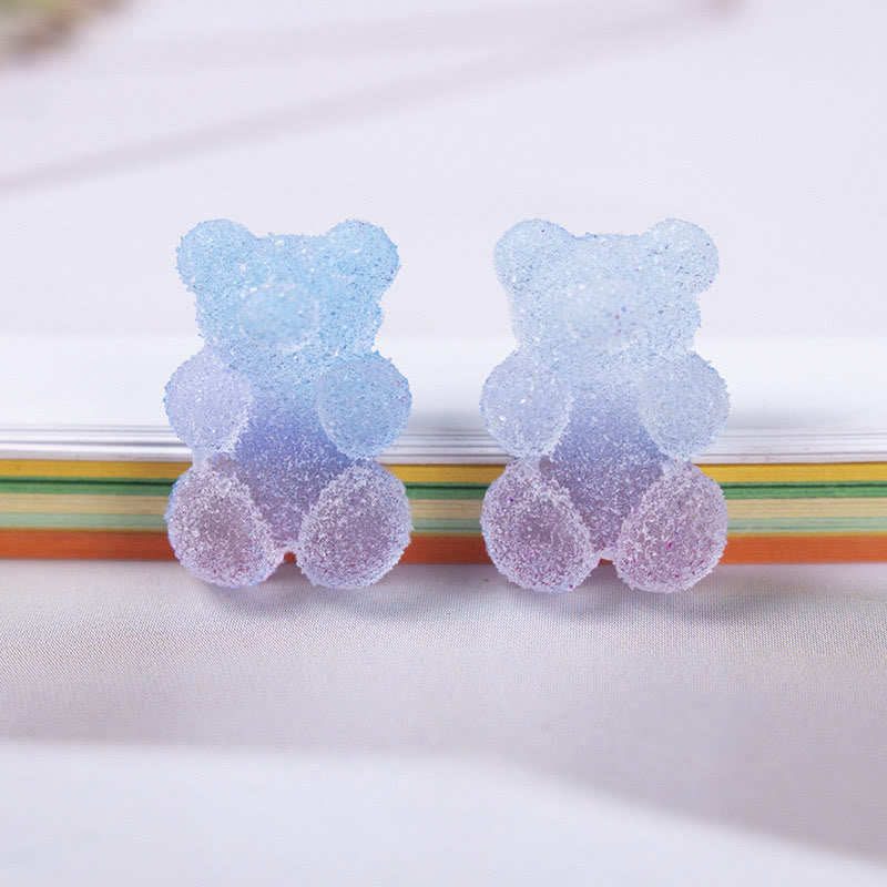 3D Cute Cartoon Bear Series Resin Sticker For DIY Journal Decor