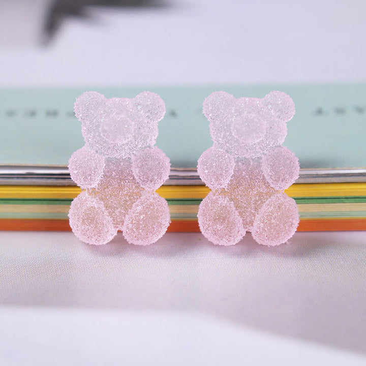 3D Cute Cartoon Bear Series Resin Sticker For DIY Journal Decor