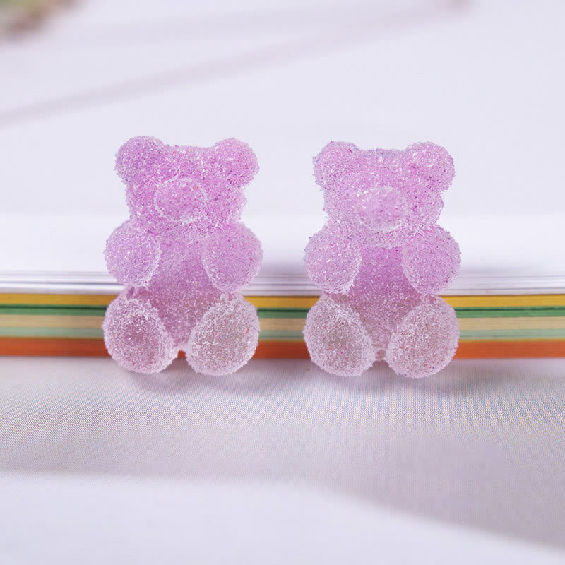 3D Cute Cartoon Bear Series Resin Sticker For DIY Journal Decor