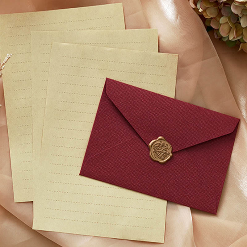 Classic Envelope Set For Letter Retro Style Invitation Envelope