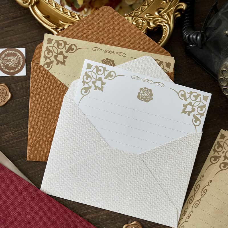 Classic Envelope Set For Letter Retro Style Invitation Envelope