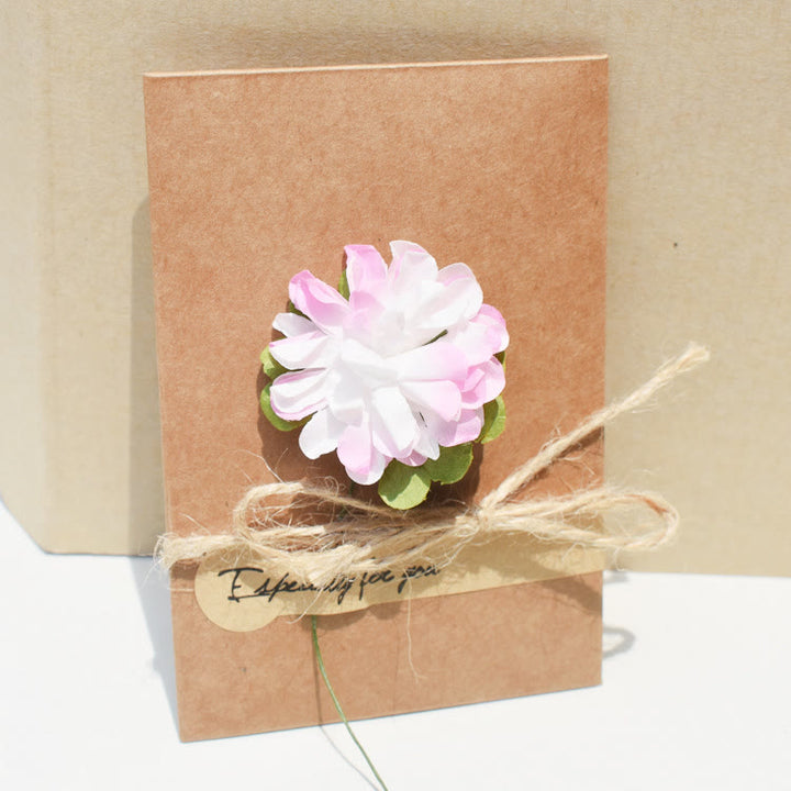 Flower Decor Kraft Paper Envelope For Invitation Greeting Card