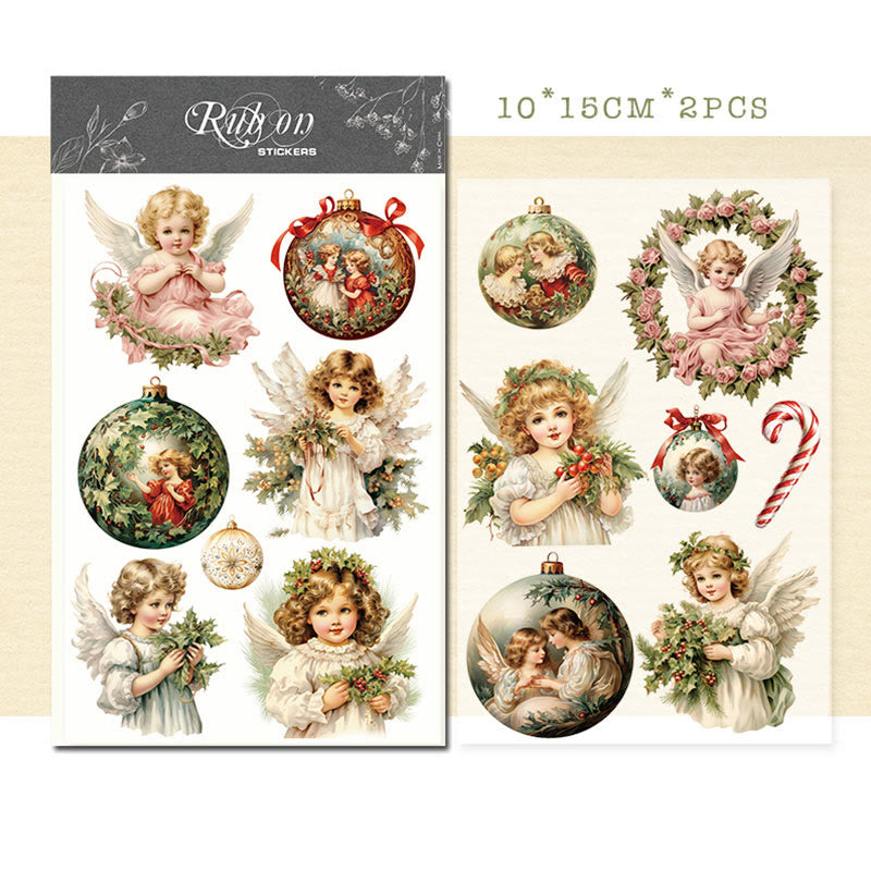 Christmas Angel Series Rub On Sticker Transfer Sticker For Crafts