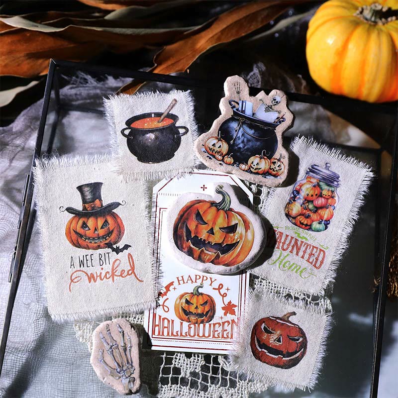 Halloween Pumpkin Series Rub On Sticker Transfer Sticker For Crafts