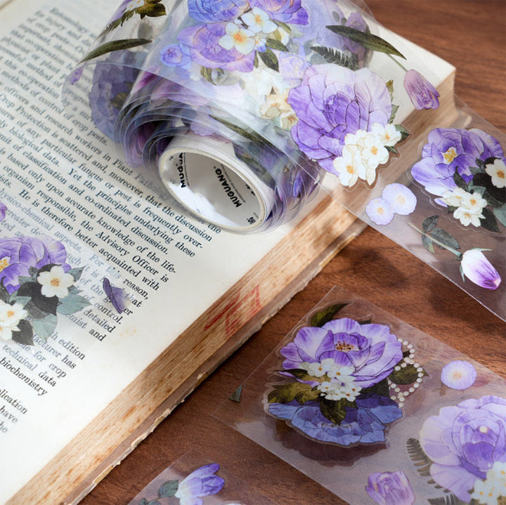 Fog Wildflower Curtain Series Vintage Tape Decorative Scrapbook Tape