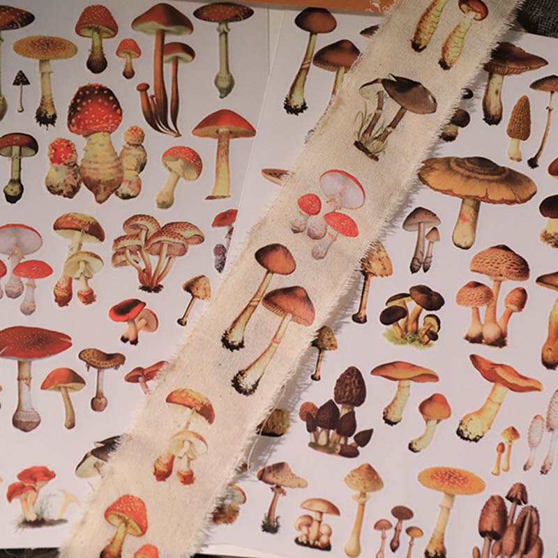 Mushroom Diary Series Rub On Sticker Transfer Sticker For Crafts