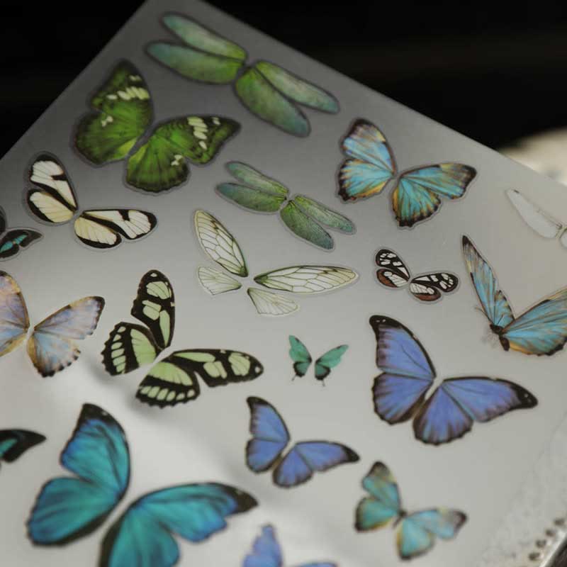 Butterfly Stamp Series Rub On Sticker Transfer Sticker For Crafts