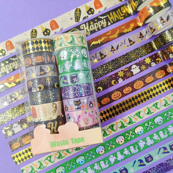 16 Rolls Set Halloween Series Washi Tape Decorative Scrapbook Tape