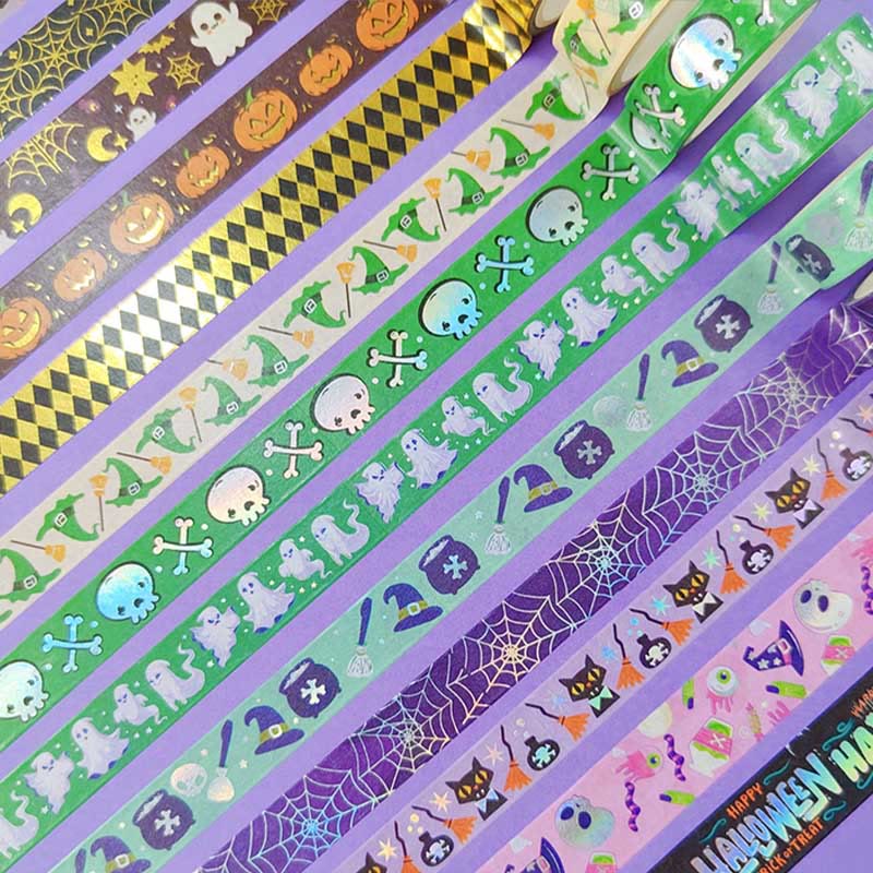 16 Rolls Set Halloween Series Washi Tape Decorative Scrapbook Tape