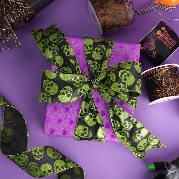 6 Rolls Set Halloween Series Polyester Tape Decorative Scrapbook Tape