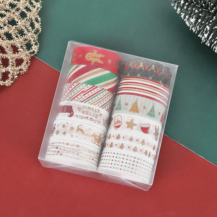 12 Rolls Set Christmas Series Washi Tape Decorative Scrapbook Tape