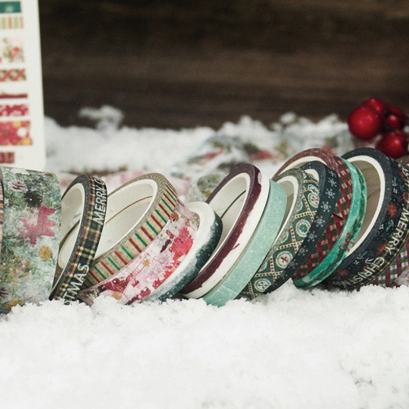 24 Rolls Set Christmas Series Washi Tape Decorative Scrapbook Tape