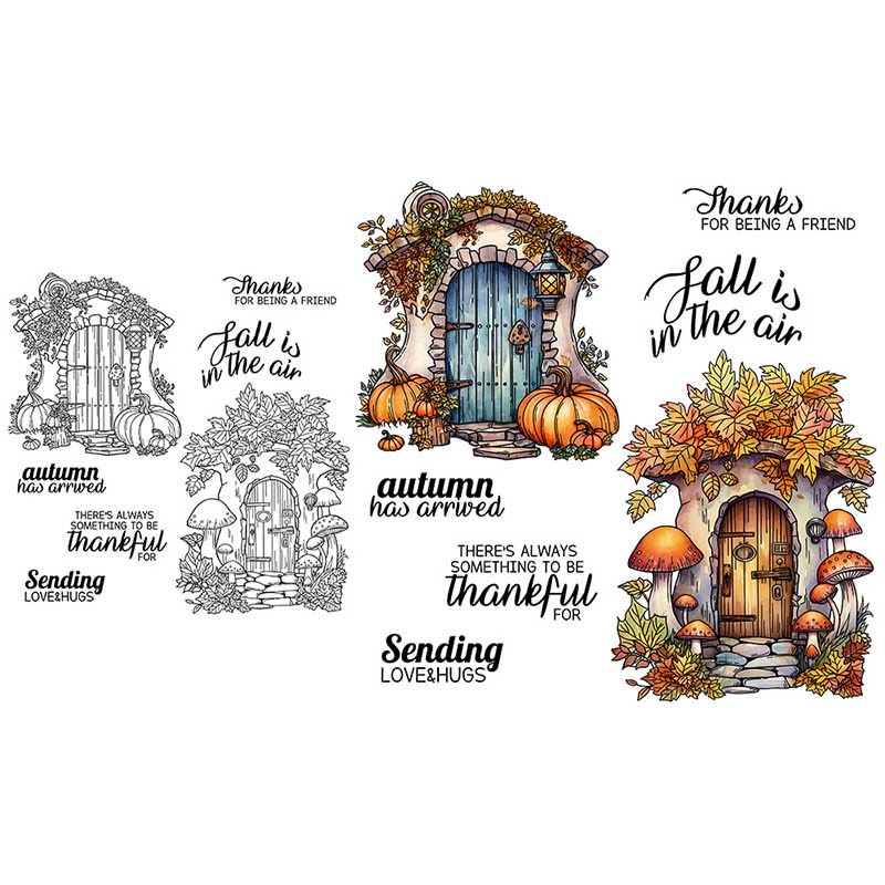 Pumpkin Garden Stamp Cutting Dies Set For Handmade Postcard Crafts