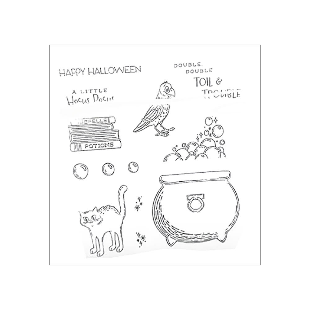 Halloween Animal Stamp Cutting Dies Set For Handmade Postcard Crafts