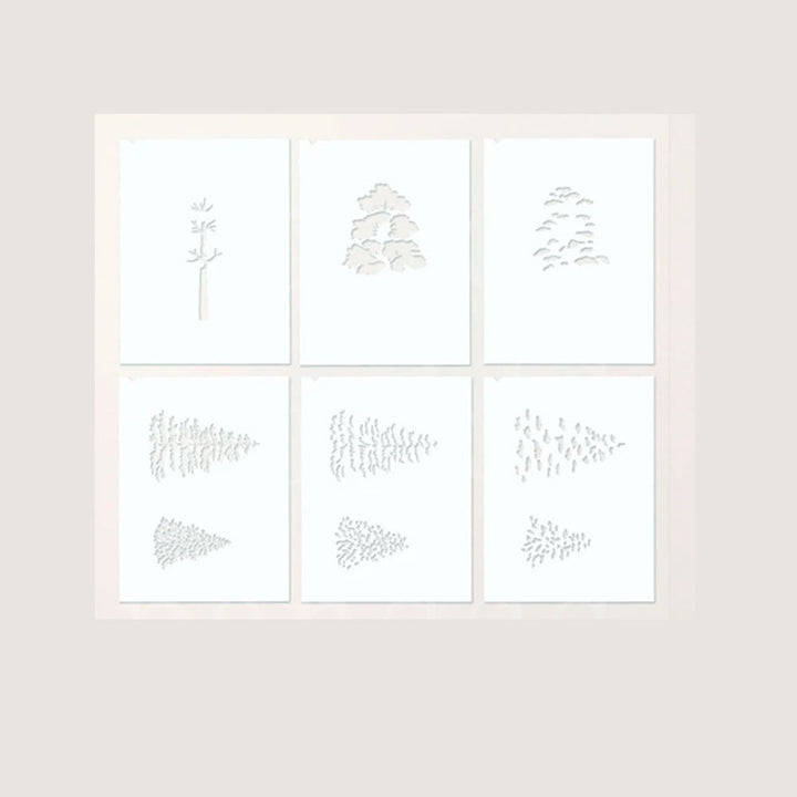 Forest Tree Stamp Cutting Dies Set For Handmade Postcard Crafts