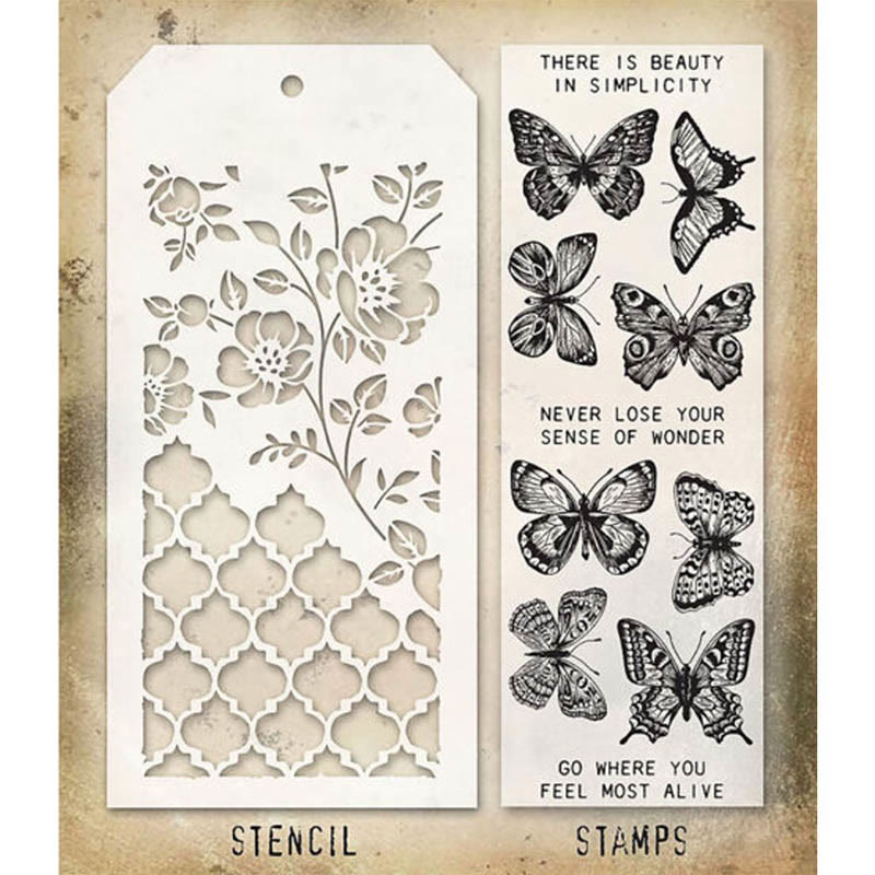 Butterfly Gear Stencils For Painting Reusable Stencil Craft Drawing Templates