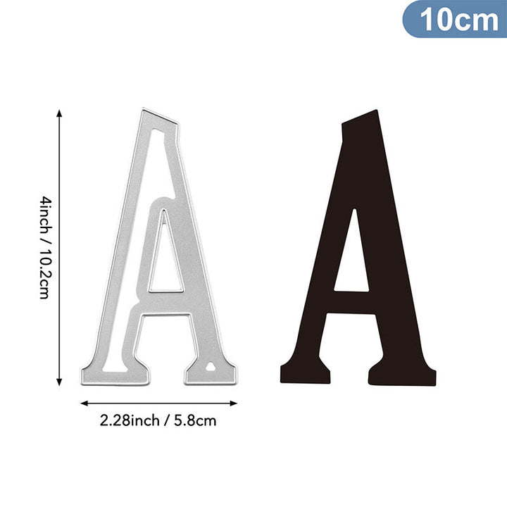 10cm Capital Letter Cutting Dies For Handmade Postcard Crafts