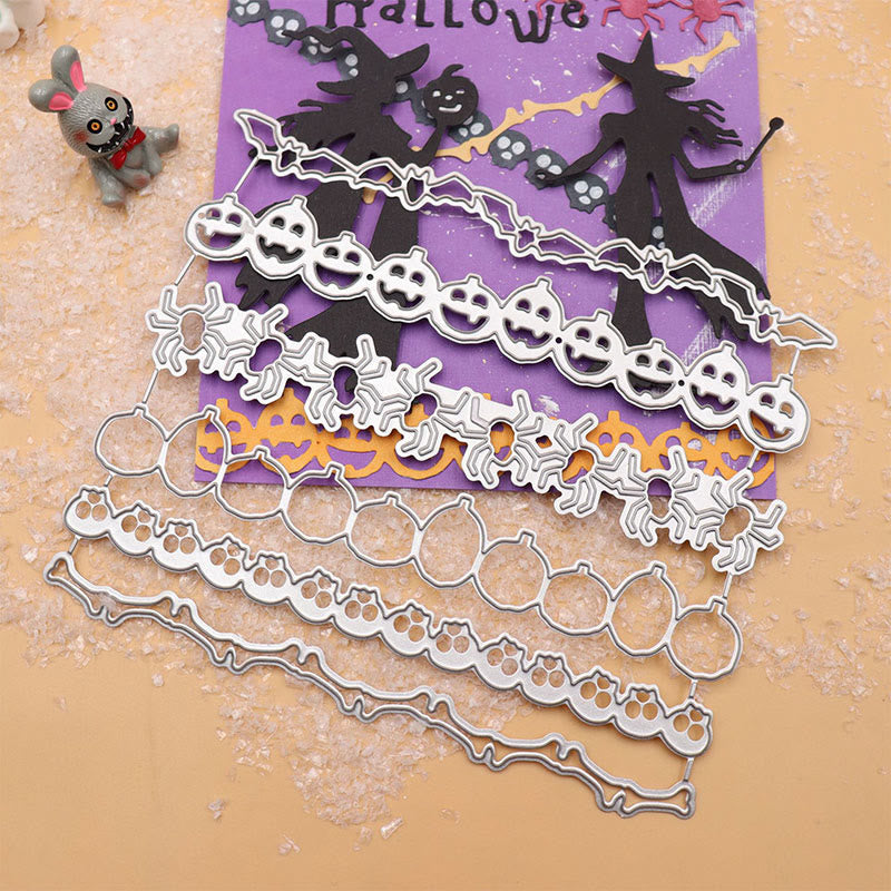 Dancing Ghost And Pumpkin Cutting Dies For Handmade Postcard Crafts