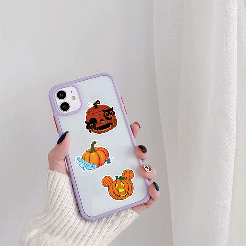 50pcs Halloween Pumpkin Series Graffiti Sticker For DIY Journal Decor