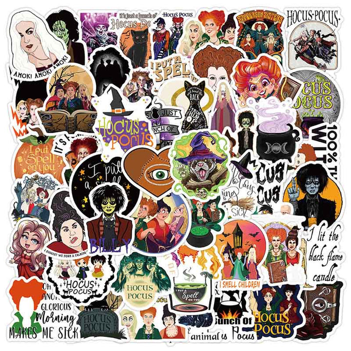 60pcs Crazy Witch Series Graffiti Sticker For Diy Journal Decor