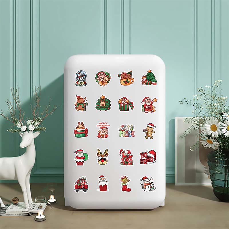 53pcs Cartoon Christmas Series Graffiti Sticker For Diy Journal Decor