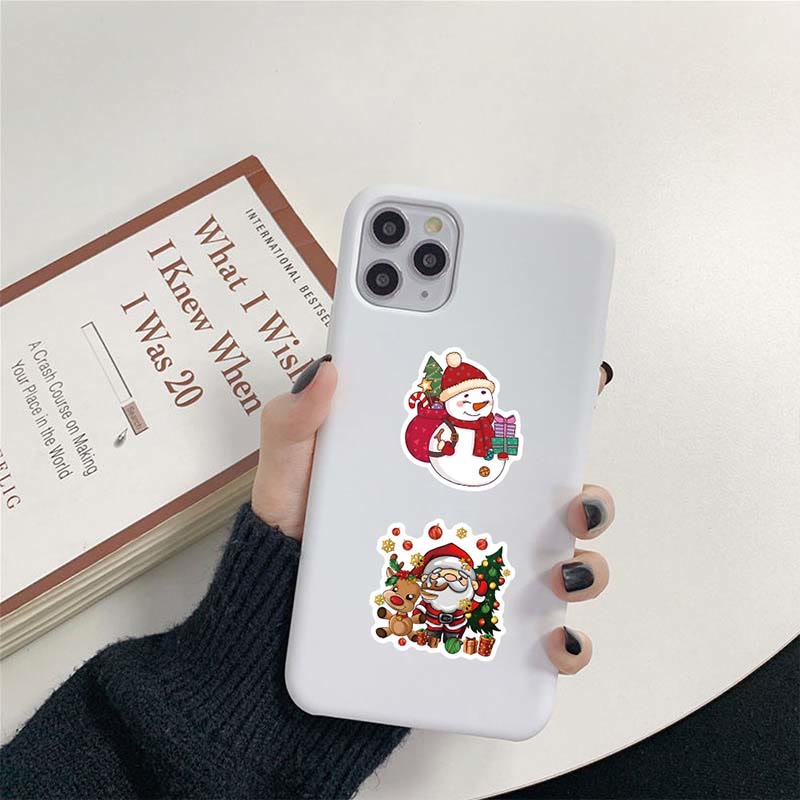 53pcs Cartoon Christmas Series Graffiti Sticker For Diy Journal Decor