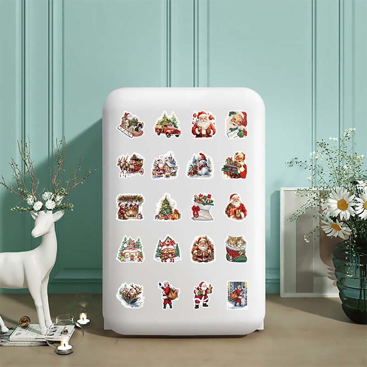 53pcs Reindeer Christmas Series Graffiti Sticker For Diy Journal Decor