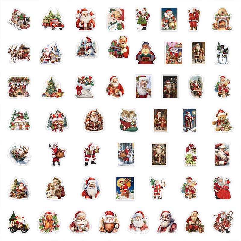 53pcs Reindeer Christmas Series Graffiti Sticker For Diy Journal Decor