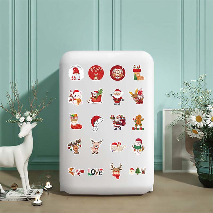 54pcs Christmas Decoration Series Graffiti Sticker For Diy Journal Decor