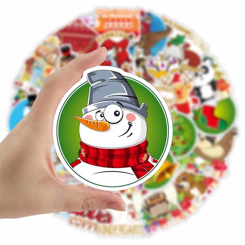 50pcs Funny Snowman Christmas Series Sticker For DIY Journal Decor