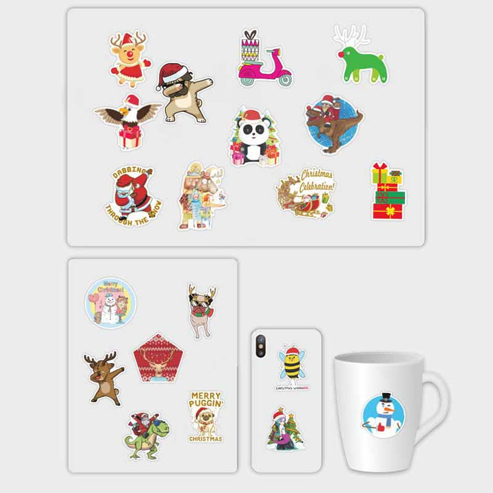 50pcs Funny Snowman Christmas Series Sticker For DIY Journal Decor