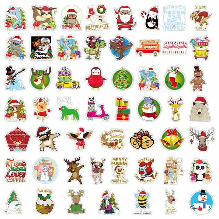 50pcs Funny Snowman Christmas Series Sticker For DIY Journal Decor