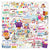 50pcs Happy Birthday Series Sticker For DIY Journal Decor