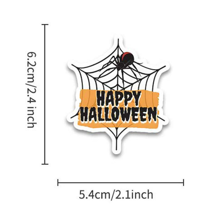 52Pcs Cute Halloween Sticker Set Pumpkin Ghost Witch Stickers