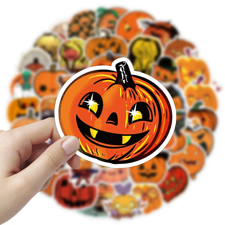 50Pcs Pumpkin Sticker Halloween Sticker for Halloween Party Scrapbook