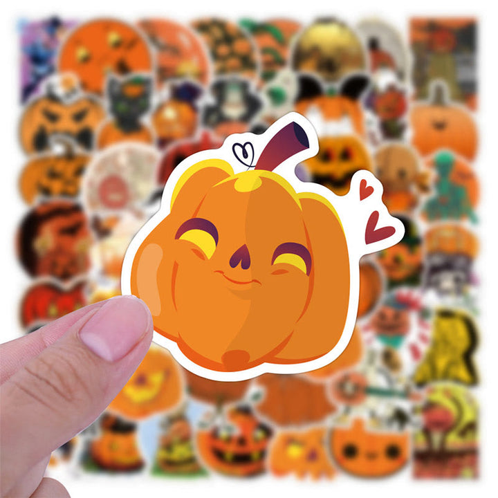 50Pcs Pumpkin Sticker Halloween Sticker for Halloween Party Scrapbook