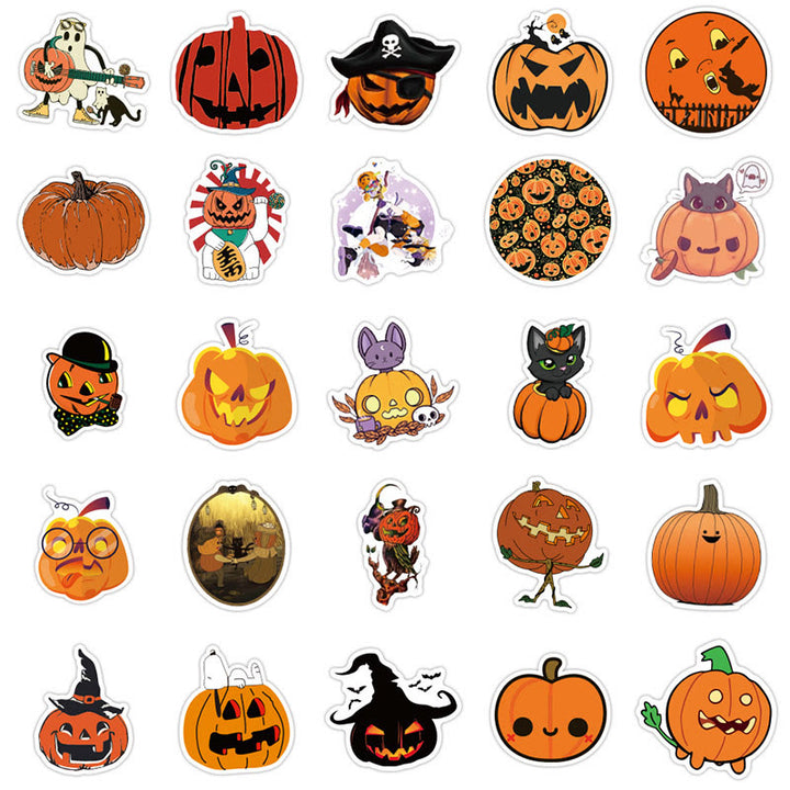 50Pcs Pumpkin Sticker Halloween Sticker for Halloween Party Scrapbook